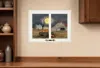 Homezia Harvest Moon 9 White Framed Print Kitchen Wall Art