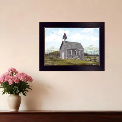 Homezia He Is Risen Black Framed Print Wall Art