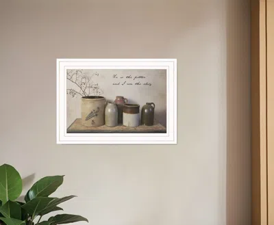 Homezia He Is The Potter 1 White Framed Print Wall Art