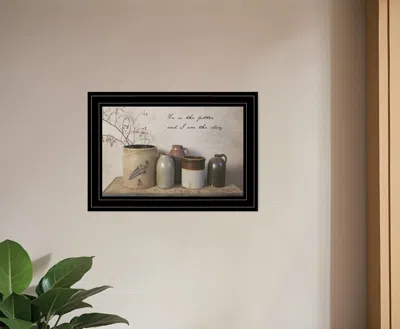 Homezia He Is The Potter 3 Black Framed Print Wall Art In Multi