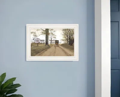 Homezia Headin Home 1 White Framed Print Wall Art