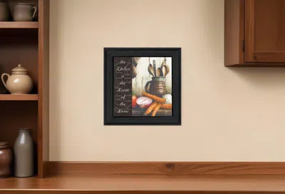 Homezia Heart Of The Home 1 Black Framed Print Kitchen Wall Art