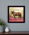 Homezia Henry The Horse Black Framed Print Wall Art