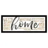 Homezia Home 4 Black Framed Print Wall Art