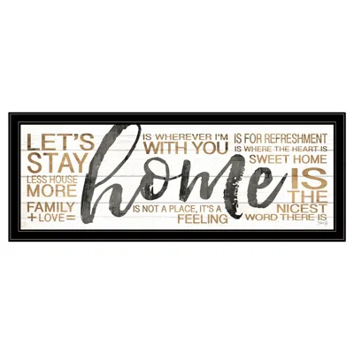 Homezia Home 4 Black Framed Print Wall Art