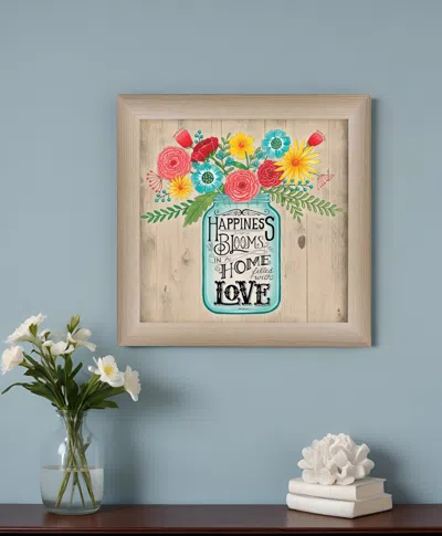 Homezia Home Filled With Love Brown Framed Print Wall Art In Multi