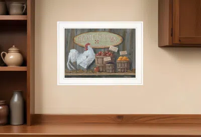 Homezia Home Grown 2 White Framed Print Wall Art In Multi