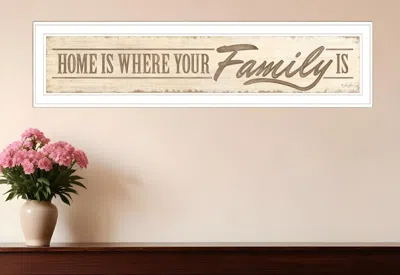 Homezia Home Is? 3 White Framed Print Wall Art