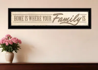 Homezia Home Is? 5 Black Framed Print Wall Art