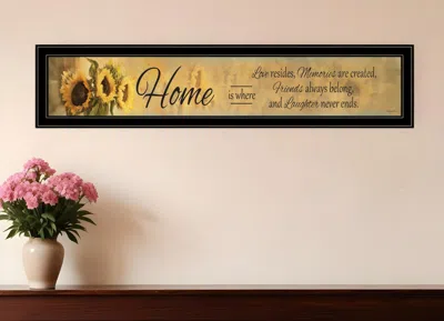 Homezia Home Ise 2 Black Framed Print Wall Art In Multi