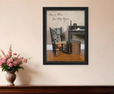 Homezia Home Story Black Framed Print Wall Art