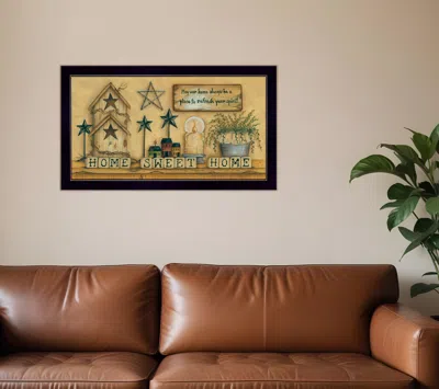 Homezia Home Sweet Home 6 Black Framed Print Wall Art