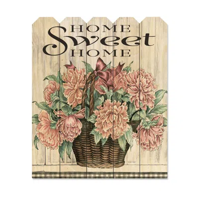 Homezia Home Sweet Home Peonies Unframed Print Wall Art