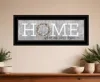 Homezia Home Where Our Story Begins Black Framed Print Wall Art