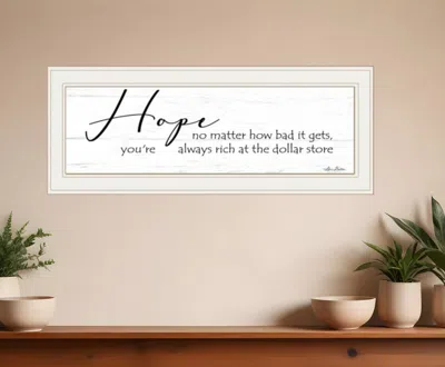 Homezia Hope 1 White Framed Print Wall Art