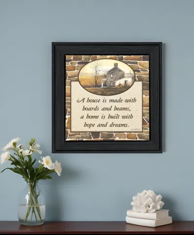 Homezia Hope And Dreams 1 Black Framed Print Wall Art