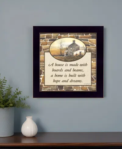 Homezia Hope And Dreams 2 Black Framed Print Wall Art