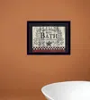 Homezia Hot Bath 15 Black Framed Print Bathroom Wall Art