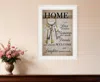 Homezia House Keys 1 White Framed Print Wall Art