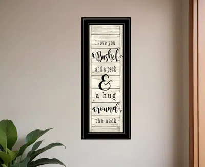 Homezia Hugs Collection 2 Black Framed Print Wall Art