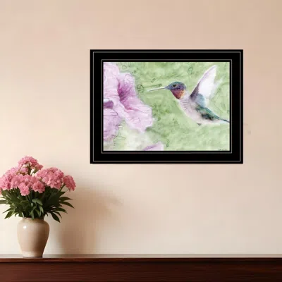 Homezia Humming Bird 2 Black Framed Print Wall Art