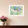 Homezia Hummingbird 1 White Framed Print Wall Art