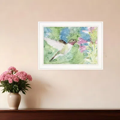 Homezia Hummingbird 1 White Framed Print Wall Art
