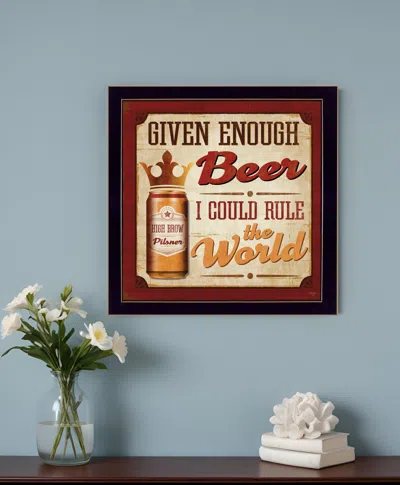 Homezia I Could Rule The World Black Framed Print Wall Art