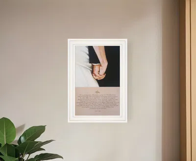 Homezia I Do 1 White Framed Print Wall Art
