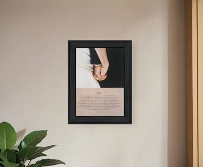 Homezia I Do 2 Black Framed Print Wall Art
