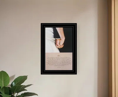 Homezia I Do 3 Black Framed Print Wall Art