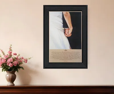 Homezia I Do 5 Black Framed Print Wall Art