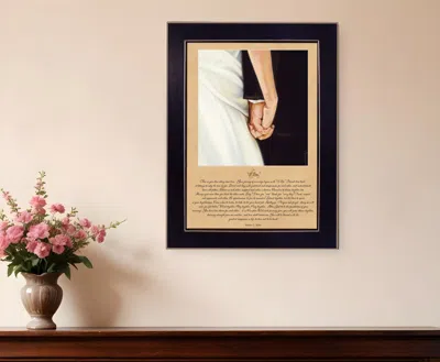 Homezia I Do 6 Black Framed Print Wall Art