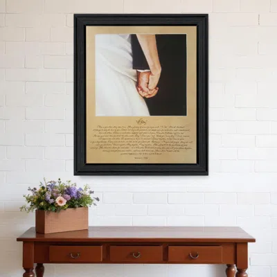 Homezia I Do 7 Black Framed Print Wall Art