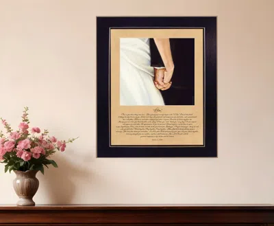 Homezia I Do 8 Black Framed Print Wall Art In Multi