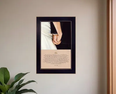 Homezia I Do Black Framed Print Wall Art In Multi
