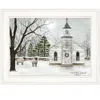 Homezia Tidings Of Comfort And Joy 1 White Framed Print Wall Art