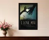 Homezia I Love You Underneath The Moon Black Framed Print Wall Art