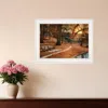 Homezia I Will Give You Rest 1 White Framed Print Wall Art