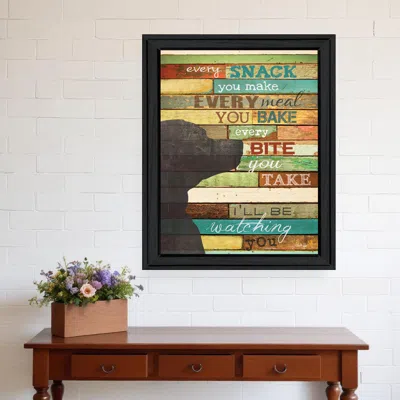 Homezia Ill Be Watching You 6 Black Framed Print Wall Art