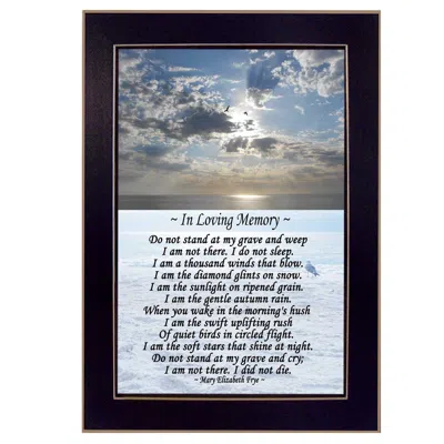 HOMEZIA IN LOVING MEMORY 2 BLACK FRAMED PRINT WALL ART