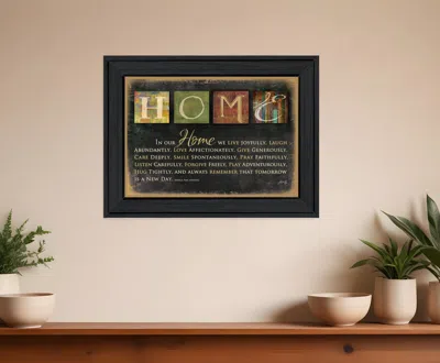 Homezia In Our Home 6 Black Framed Print Wall Art