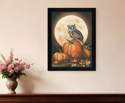 Homezia In The Pumpkin Patch Black Framed Print Wall Art