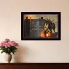 Homezia Indian Corn 1 Black Framed Print Wall Art