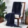 Homezia Indigo Woven 100% Cotton Throw Blanket