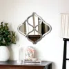 Homezia Interlocking Mirrored Curved Shapes With Beveled Edge