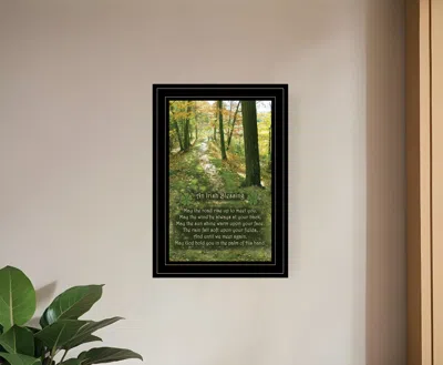 Homezia Irish Blessing 2 Black Framed Print Wall Art