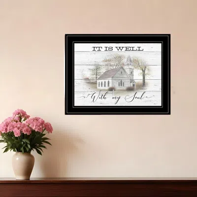 Homezia It Is Well 2 Black Framed Print Wall Art
