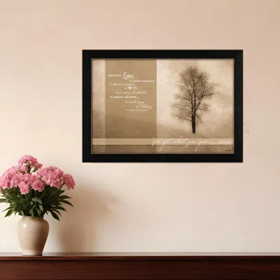 Homezia Its About Love 2 Black Framed Print Wall Art