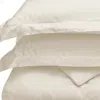 Homezia Ivory King Cotton Blend 300 Thread Count Washable Duvet Cover Set